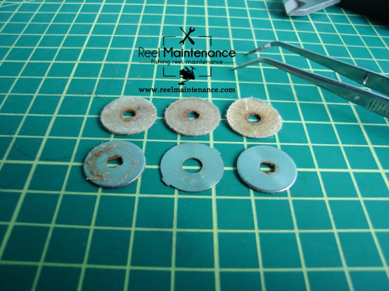 Removing drag washers from spool Fishing Reel Maintenance